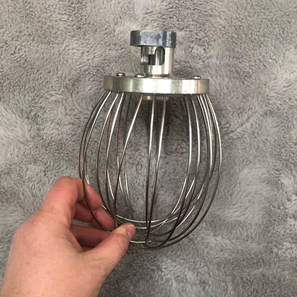 Commercial Stainless Steel Wire Whip Whisk Attachment for Mixer (Likely Hubert)
